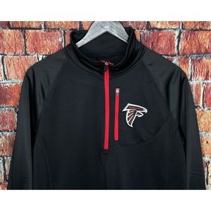 NWOT Atlanta Falcons NFL Team Apparel Men’s Medium Long Sleeve 1/4 Zip Pullover